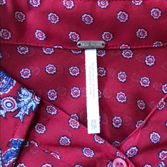 Free People Boho Sheer ‘Easy Rider’ Bandana Top - Picture 3 of 5